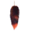 Furry for Keychain Oversized Fox Hair Cuestion Silver Blue Fox Tail Accessories Lady Bag Charm Car Keychain for Women