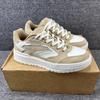 Anta 982 Wear resistant And Lightweight Low top Skateboard Shoes Women's Brown White 122348067S-1