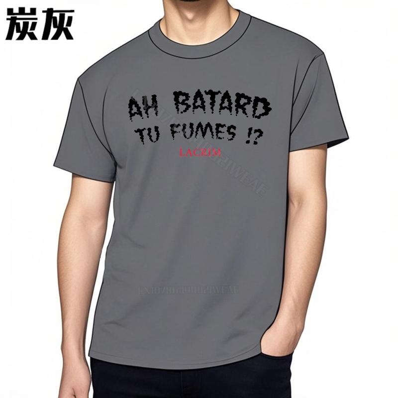 Top tees Casual Summer Tshirt Streetwear Streetwear Tshirts Ah Bastard Youre Smoking Tear Gas Retro Streetwear Solid Color