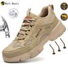 Work Sneakers Steel Toe Shoes Men Safety Shoes Puncture-Proof Work Shoes  Fashion Indestructible Footwear Security Breathable