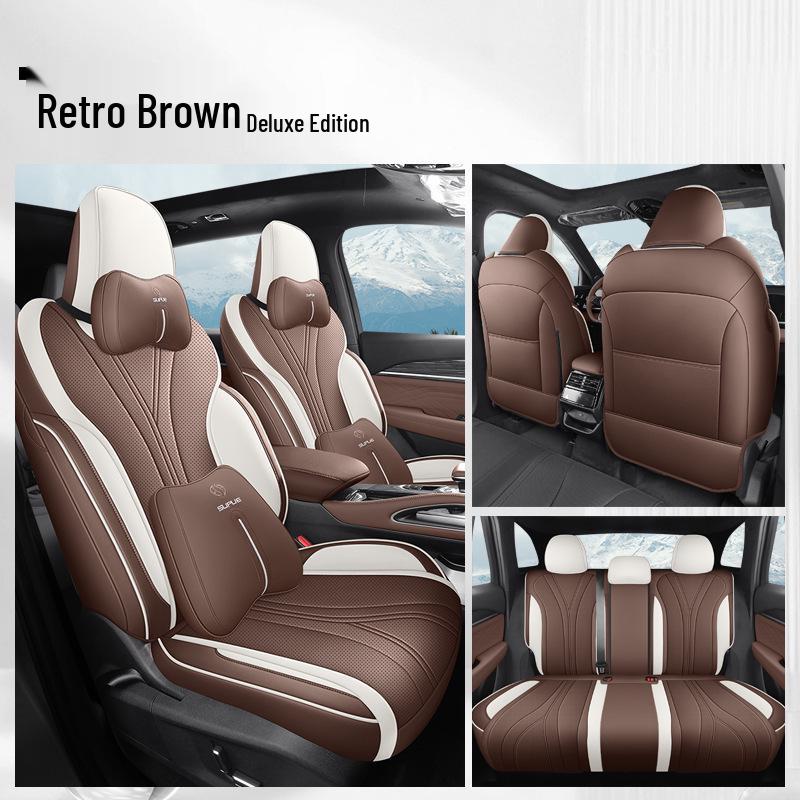 Всесезонная полностью кожаная подушка для сиденья автомобиля для Xingyue L, пятиместная модель