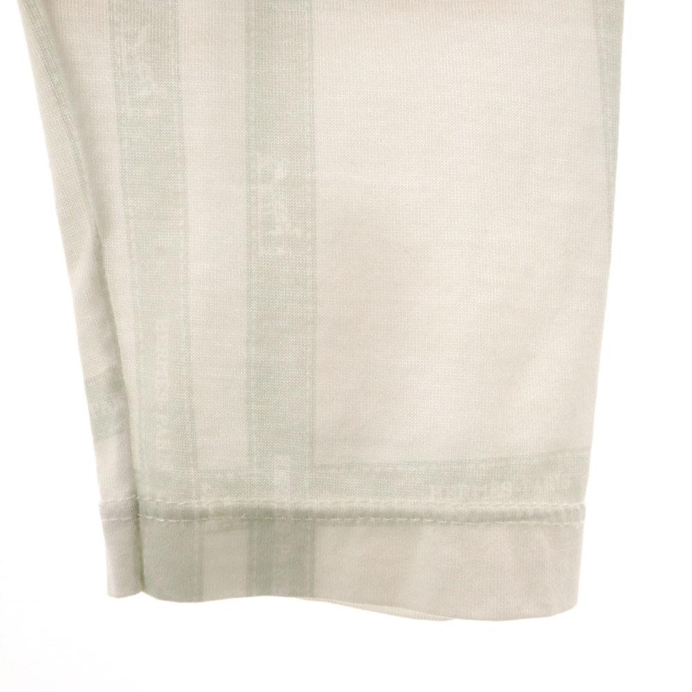 Hermes Made In Italy Long Sleeve V Neck Cut M White Women Used