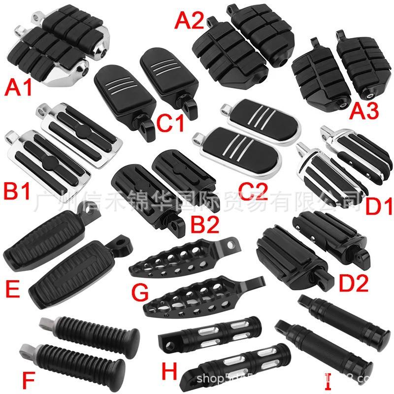 CNC Aluminum Foot Pegs Harley XL883 XL1200 X48 72 Softail Motorcycles Front Rear Pedals