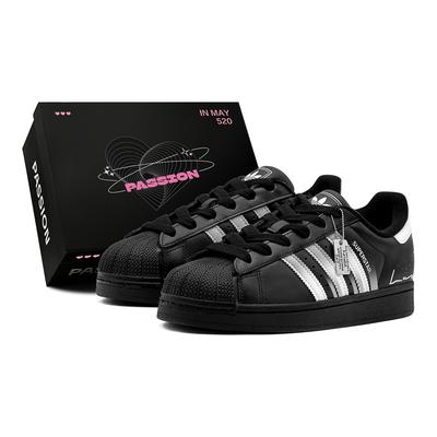 Originals Superstar 2 Stardust Echoes, Специальная коробка для обуви, Низкие кеды для скейтборда, Унисекс, Черный Белый JI0079(TeamS1-S-BOX)