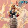Аниме Фигурки One Piece 25 см Приседающий винный бочонок Пламенный Эйс Фигурка Действия Сменные Руки Модель Игрушки Украшения на День Рождения Подарки