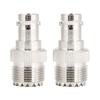 2pcs UHF Female To BNC Female Adapter Coaxial Cable Connector Converter