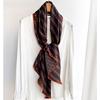 Korean Geometric Fashion Versatile Small Streamer Scarf High-end Professional Scarf Neck Protection Fashionable Versatile Warmth Thin Style