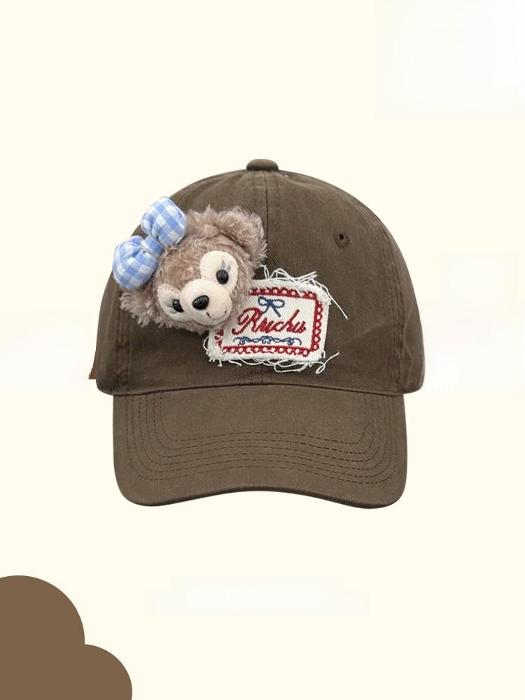 Cute Breathable Baseball Hat With Shelliemay Dolls Decor And Letter Embroidery Design For Women Sun Protection Summer Accessory
