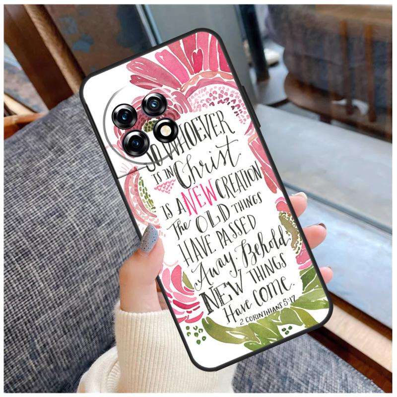 Bible Qutoes Verse Belief God Jesus Case For OnePlus 15 12R 13R 13T 10T 8T 13 12 11 10 Pro Nord 5 CE 2 3 4 Lite N20 N30 Coque