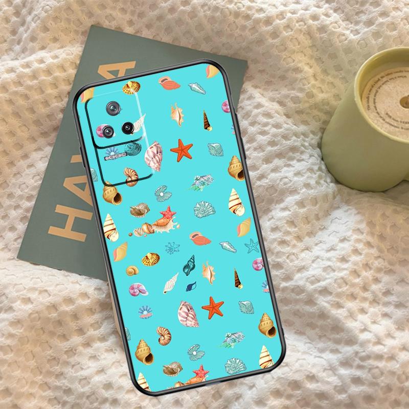 Чехол с ракушками и морским искусством для Xiaomi 14T 13T Pro 11T 12T 13 14 15 Ultra POCO X7 Pro X3 X5 X6 F5 F6 M6 Pro