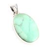 Подвеска из стерлингового серебра 925 пробы с натуральным хризопразом 1,4 дюйма w8w59