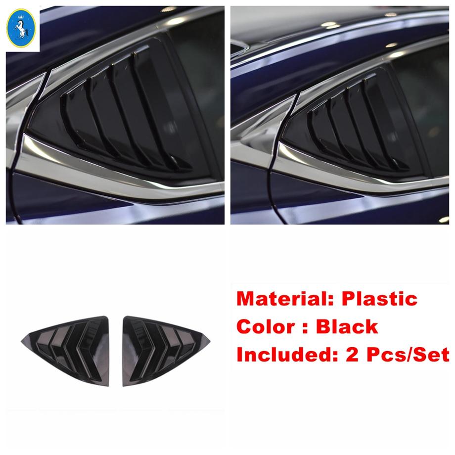 Carbon Fiber Car Side Rear Window Scoop Shutter Louver Vent Decor Panel Cover Trim For Lexus ES 2018 - 2025 Exterior Accessories