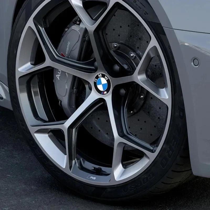 56mm Car Badge Wheel Center Cover Stickers Hub Caps Decal For BMW M M3 M5 M6 X3 E46 E90 E39 F10 F20 F30 G20 E60 E36 accessories