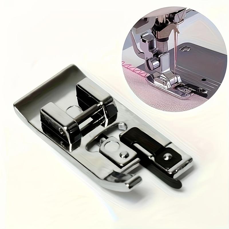 1 шт. Многофункциональный аксессуар для швейной машины, Лапка для обработки края ткани со щеткой, Приспособление для оверлочной строчки с G-образным крючком для домашнего использования
