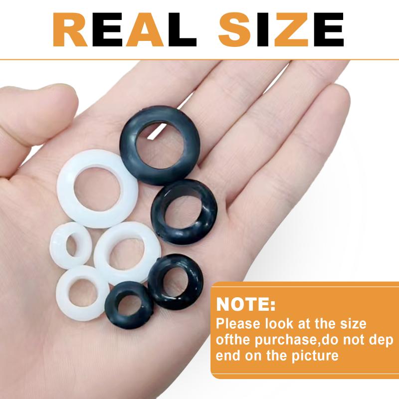 Черный/Белый Резиновый Уплотнитель Двусторонний Защитный Выходное Отверстие для Кабеля Проволочное Уплотнительное Кольцо 3~80мм Для Защиты Проволочного Кабеля Аппаратные Инструменты
