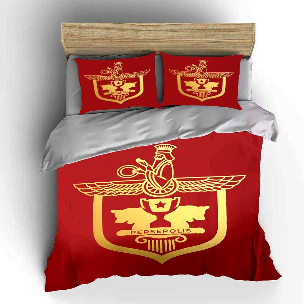 Red Persepolis Logo Bedding Set Bedding Duvet Cover Set Duvet Cover Pillowcases (1 * Duvet Cover 2 * Pillowcases, without duvet insert)