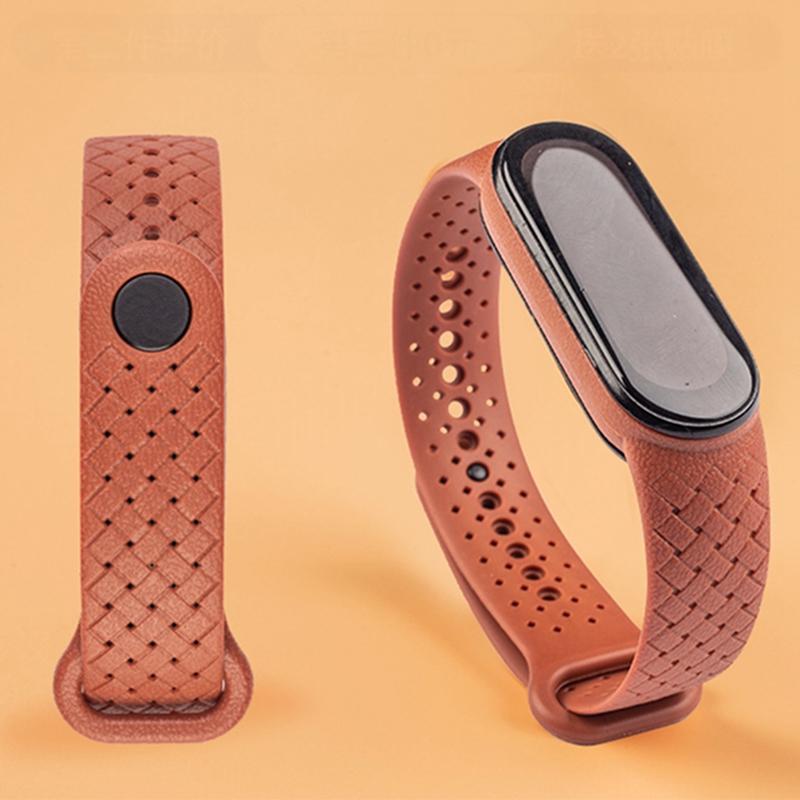 Браслет на запястье для Xiaomi Mi Band 7, сменный спортивный дышащий силиконовый плетеный ремешок Solo Loop Correa NFC Miband 6 5 4
