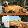 210D водонепроницаемый чехол на половину крыши автомобиля для JEEP Wrangler JK JL 2-дверный / 4-дверный 2007-2020 наружный защитный чехол от снега, дождя, пыли