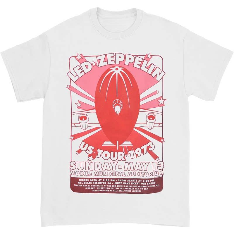 Retro EuropeanAmerican Style Led Zeppelin Punk Rock Band Retro Americanstyle Streetwear Mens and Womens Tshirts