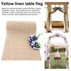 Party Table Runner Jute Fabric Boho Style Stain-Proof Home Decor DIY Crafts Reusable Table Protection Decoration Prom Banquet Table Runner
