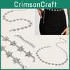 Shiny Waist Metal Chain With Star Pattern For Dresses And Skirts Summer Wear