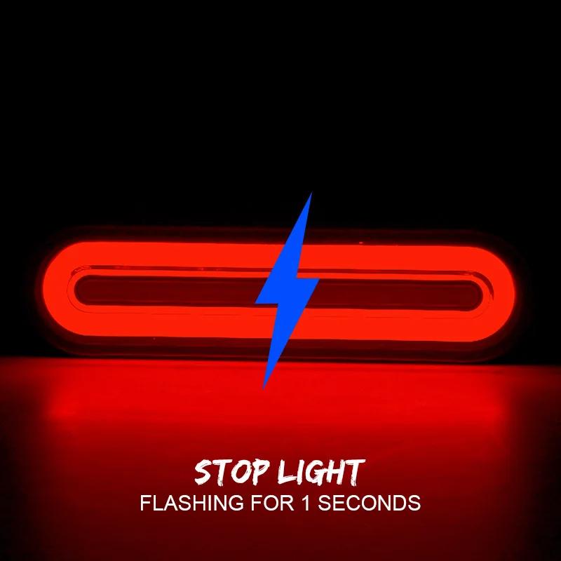 60 светодиодов для мотоцикла, светодиодные задние фонари, стоп-сигнал, указатель поворота, DRL для мотоцикла, велосипеда для грязи, электромобилей, ATV UTV 10-72 В