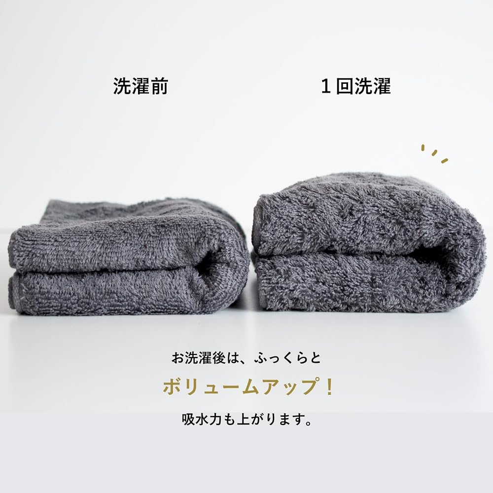 Tramparan Bath Towels, Imabari Towels, Made in Japan, Set of 2, Soft, Absorbent, Quick-Drying,