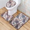 Toilet Floor Mat Three-Piece Door Mat Absorbent Carpet Bathroom Bathroom Non-Slip Foot Mat