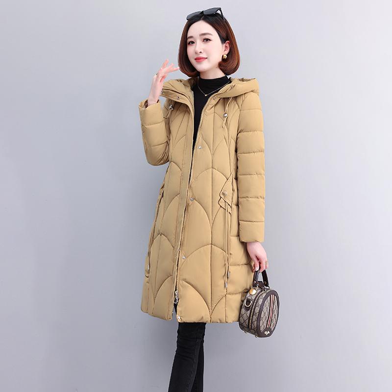 Зимние женские длинные парки с капюшоном, новинка 2023 года, плотное теплое хлопковое стеганое пальто с зимней курткой Beit для женской одежды