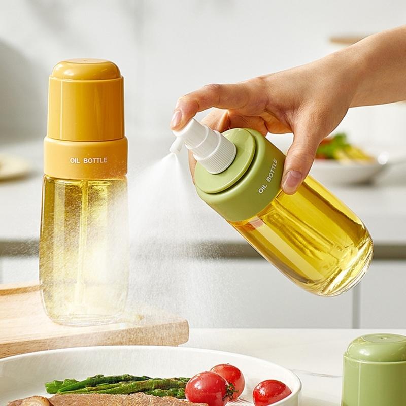 Refillable Kitchen Oil Sprayer Bottle Leakproof  Oil Atomizer Dispenser For Baking Grilling And Air Fryers Use