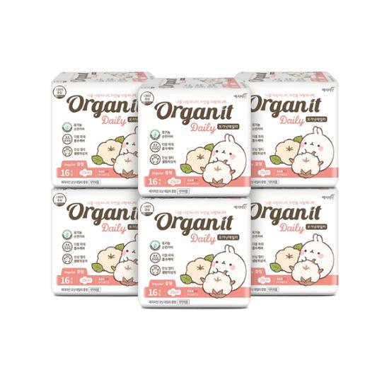 Yejimiin Organit Daily Organic Cotton Cover Sanitary Napkin Large Capacity 3 Types Choose 1