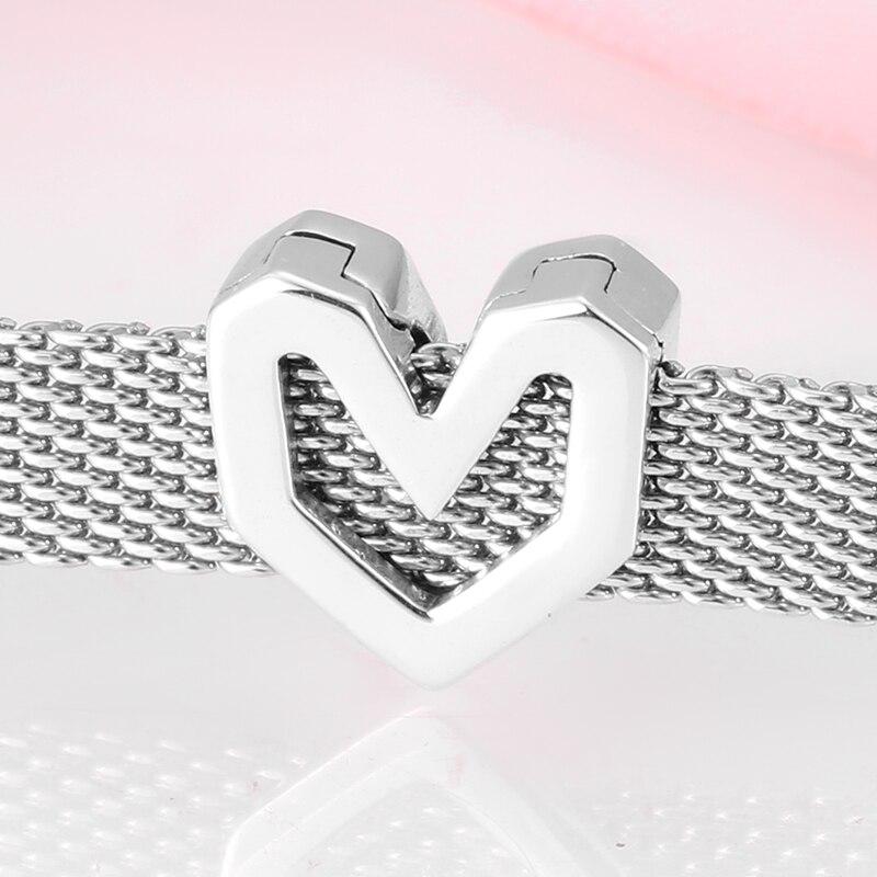 Круглая форма прозрачный Cz 100% настоящее серебро 925 пробы клипсы бусины подходят оригинальные отражения браслет подвески изготовление ювелирных изделий