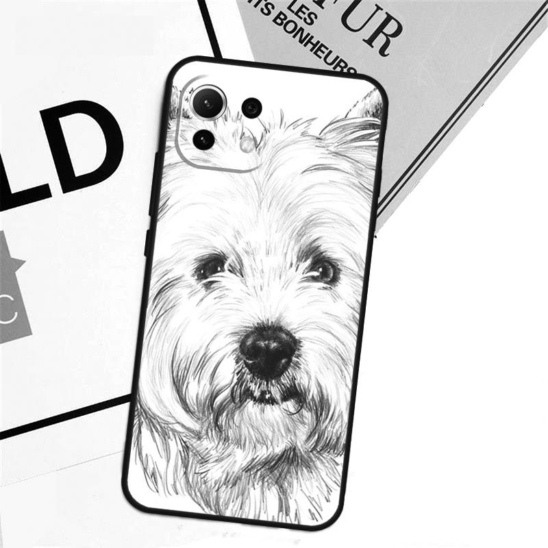 Чехол для телефона Xiaomi 17 Ultra 14 15 13T 14T 15T Pro POCO F8 Ultra X3 X5 X6 F5 F6 F7 X7 Pro с изображением собаки Вест-хайленд-уайт-терьер
