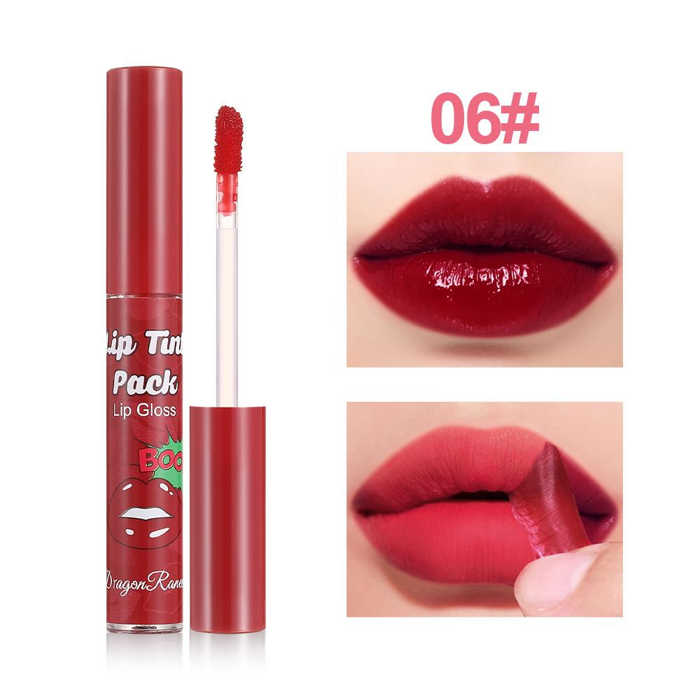 6 Colors Peel Off Liquid Lipstick Matte Peel Off Lip Glaze Waterproof Long Lasting Makeup Stain Sexy Rose Red Lip Tint Cosmetics