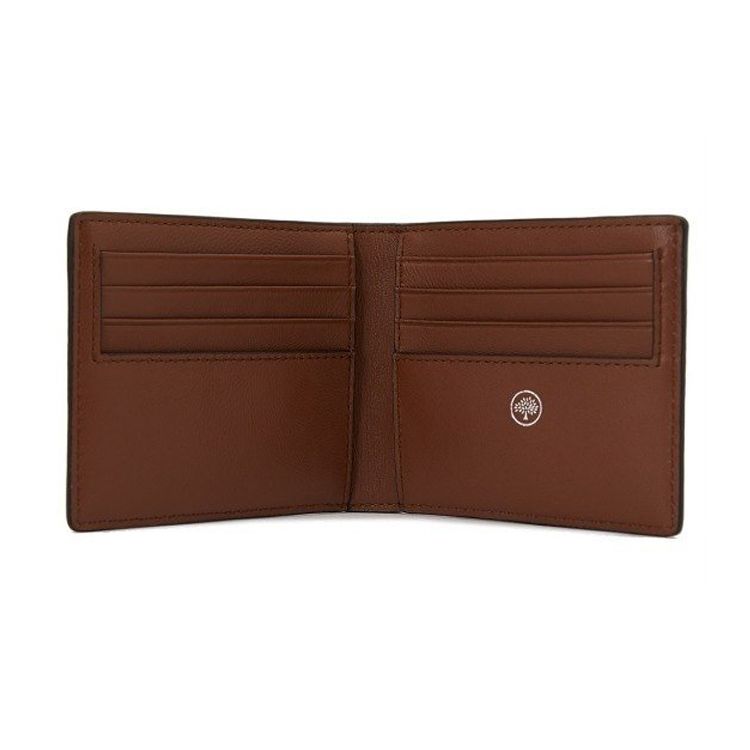 Кошелек-кардхолдер Mulberry 11-зернистая кожа Складной кошелек Мужские кошельки Коричневый RL4919-346G110