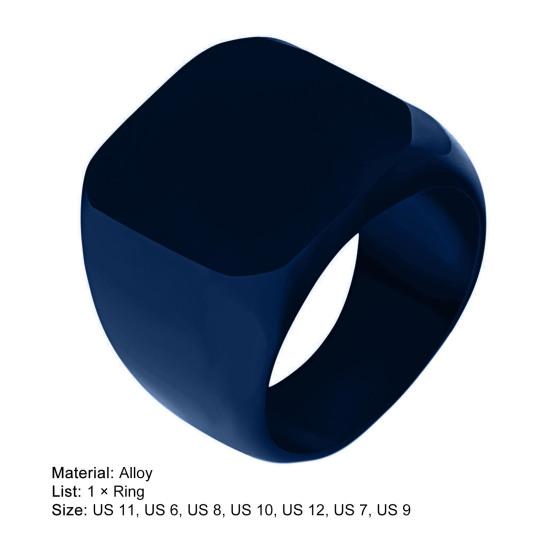 Кольцо для пары, простой стиль, хип-хоп, геометрическое, глянцевое, универсальное украшение, подарок для мужчин и женщин