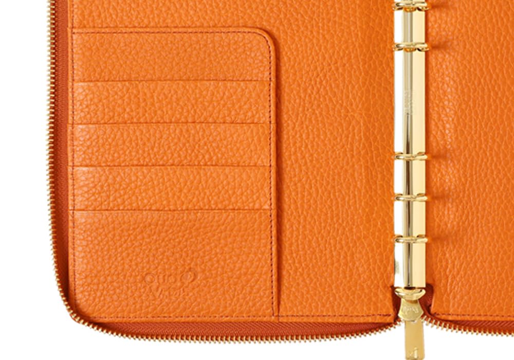 Quo Vadis Обложка органайзера системы из натуральной кожи на молнии Timer17 Tail Хаки QUOVADIS Timer17 qv936lz30kh [Размер Bible/L Обложка]