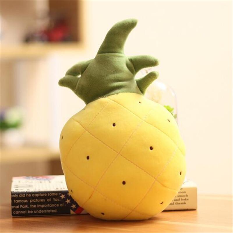 10 см Мини-фруктовые куклы Овощная плюшевая игрушка Яблоко Банан Клубника Перец Апельсин Арбуз Морковь Ананас Вишня Имитация