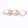 Stainless Steel Sea Gold Rose Gold Silver Color Wave Rings Ocean Surf Finger Jewelry Ocean Surf Ring for Women Surfer Gift
