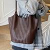 Ретро сумка женская большой вместимости 2025 новая осень и зима универсальная на одно плечо плетеная сумка мать и дитя сумка-тоут для поездок на работу