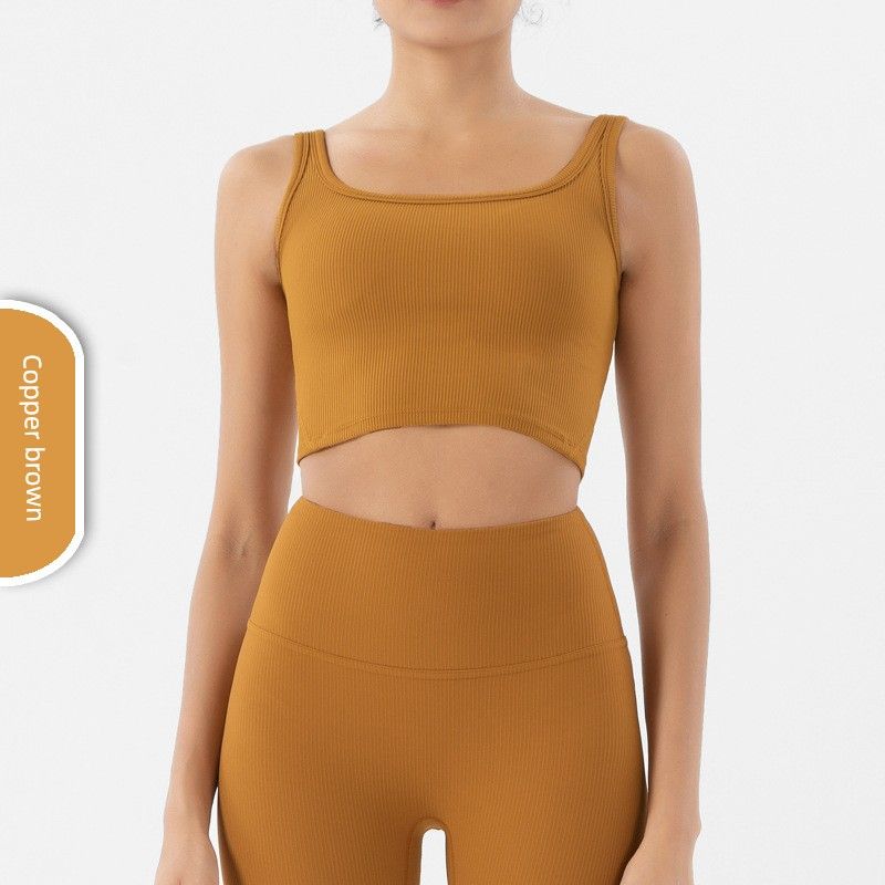 Yoga Thread Skin-Friendly Nude Feel Vest Sports Bra