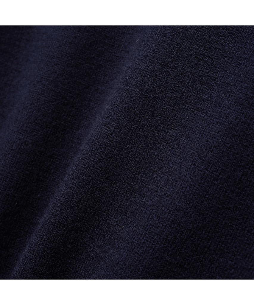 Iolo Merino Wool A-One Knit Jacket_Dark Navy