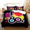 Телесериал Я люблю 80-е Лого Постельное белье Комплект Пододеяльник Комплект для кровати Покрывало Наволочка Одеяло Кинг Квин Размер Для мальчиков Взрослый