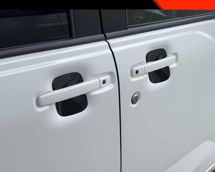 Накладка на нишу ручки двери Mitsubishi Delica Mini: Декоративная гальванизированная рамка для моделей 25-26