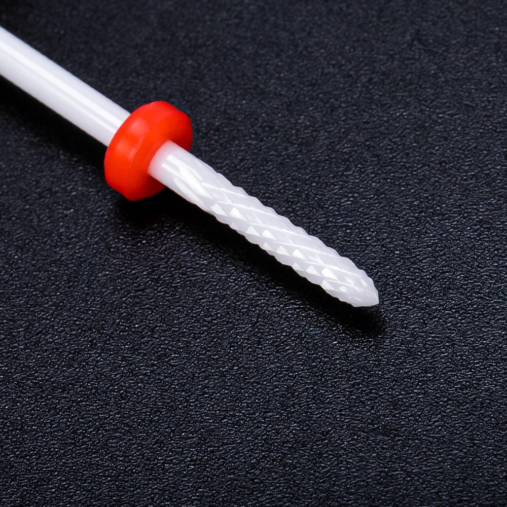 Керамическая фреза, маникюрные сверла для ногтей, электрические пилочки для ногтей, розовые, синие, шлифовальные насадки, фрезы, резак, аксессуары для заусенцев