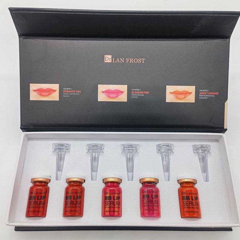 5 шт., BB Lips Glow, сыворотка, ампула, стартовый набор, корейский полуперманентный блеск для губ, пигмент для помады, увлажняющий уход с микроиглами