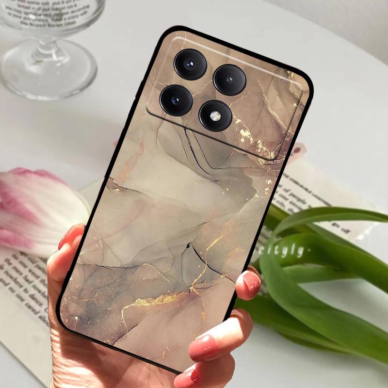 Чехол для POCO X6 Pro 5G Чехол POCOX6 Ударопрочный Мягкий ТПУ Силиконовый Чехол для Телефона Для Xiaomi POCO X6 Pro 5G Capa Мультяшный Матовый Бампер
