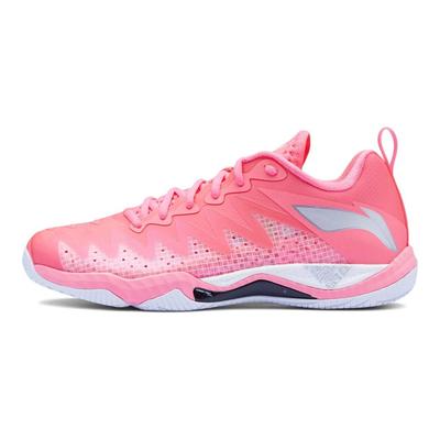 Li Ning Falcon Модные универсальные модные нескользящие дышащие кроссовки для бадминтона с низким верхом унисекс розовые AYAU007-1