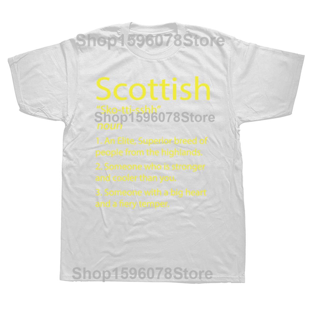 Scottish Definition Funny Scotland Gift Father Dad Papa TShirt Europe Cotton Male Tops Shirt Classic Newest T Shirt Summer