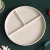3 Compartments Plate Home Kitchen Tableware Adults Divided Fat Reducing Plate Portion Control Dinner Fruit Salad Plate Food Tray